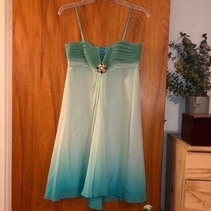 BCBG Maxazria blue formal dress